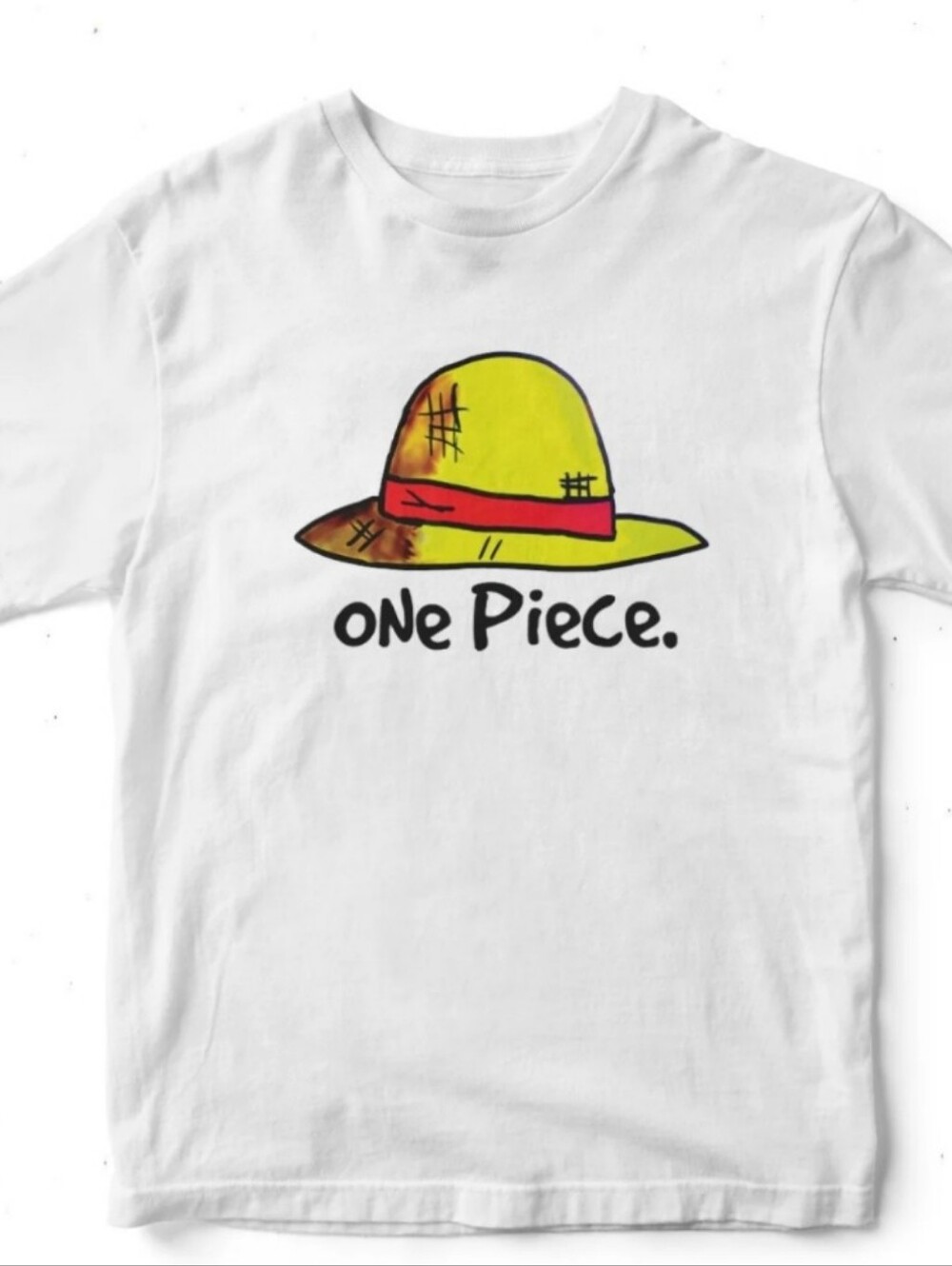 Uniqlo Vintage AnimeWhite Crew Neck Tee 'ONE PIECE'